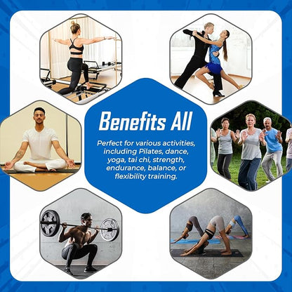 TYE4® and TYE4X™ - Pilates Wearable Resistance/Assistance; Total Body Exercise; Core Strengthening, Portable, Home Gym, Pilates, Yoga, Barre, Posture, Stretching, Balance