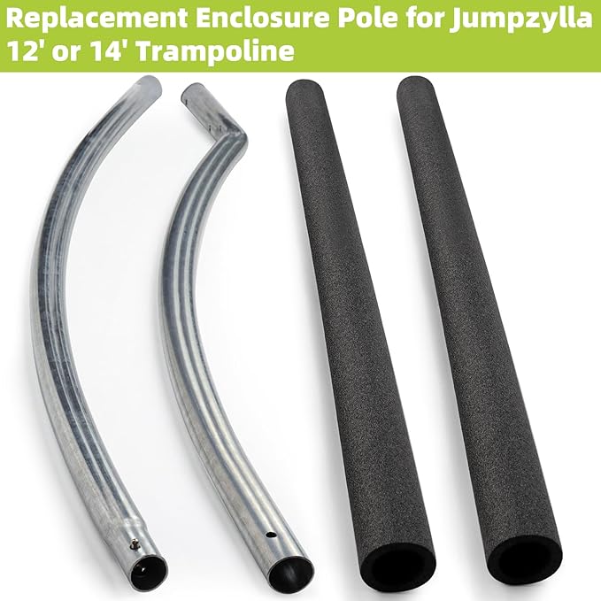 Trampoline Poles Replacement for Skywalker Or Jumpzylla,Galvanized Trampoline Enclosure Pole for Skywalker or Jumpzylla,Replace Parts#4201 4202 4135 OR for Jumpzylla 8ft 10ft&12ft 14ft