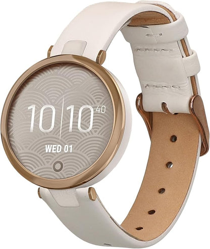 kwmobile Real Leather Watch Strap Compatible with Garmin Lily Sport - Fitness Tracker Replacement Sports Wristband with Clasp