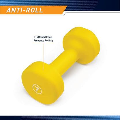 Marcy Colored Neoprene Dumbbell (Sold in Singles or Set) Hand Weights, Exercise Free Weights for Home Gym