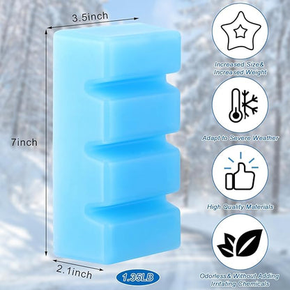 2.8LB Snowboard and Ski Wax, 2Pcs Universal Snow Block Wax Ski and Snowboard Racing Wax for Protecting Ski and Snowboard Baseplate Daily Maintenance