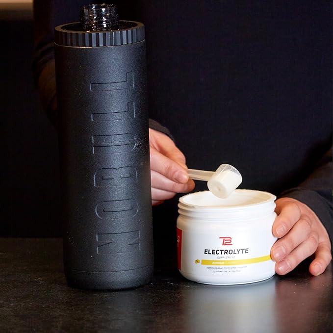 TB12 Electrolytes Powder Packets Lemonade ??Mineral-Rich Electrolyte Powder for Fast Hydration by Tom Brady - Natural, Low Sugar, Vegan, Gluten-Free, Easy to Mix - 15 Stickpacks