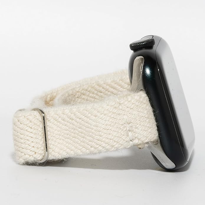 Braxley Bands - Organic Cotton Watch Bands For Women and Men, Compatible With All Apple Watch Sizes and Series - Washable, Sweat-Absorbent, Breathable Fit, Elastic Smart Watch Bands