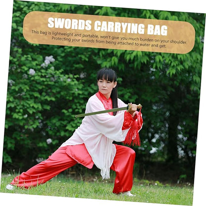 Sword Bag Handbag Storage Organizer Black Katana Black Carry on Suitcase Samurai Swords Carrying Case Cotton Tote Bags Shinai Carrying Case for Japanese Sword Swords Storage Bag