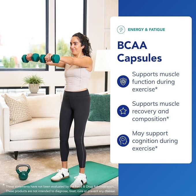 Pure Encapsulations BCAA Capsules | Hypoallergenic Supplement to Support Muscle Function During Exercise* | 60 Capsules