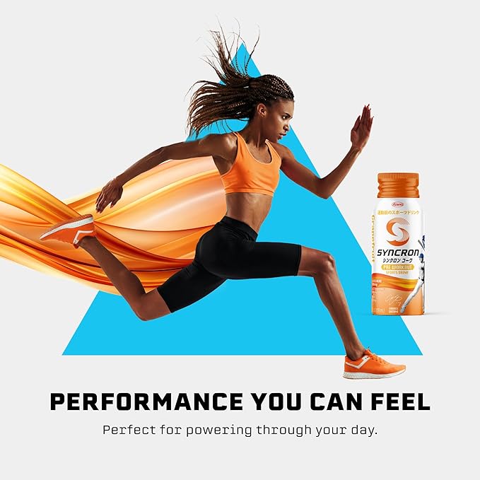 Syncron Pre Workout Sports Drink Endorsed by Shohei Ohtani, Aluminum Bottled, Sugar Free Pre Workout Drink with L Arginine, L Citrulline & BCAAs for Athletes & Training, Grapefruit, 6 Pack, 2 oz