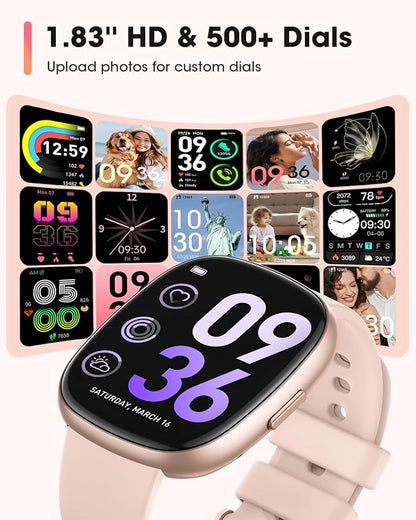 Fitness Trackers for Women Smart watch: Fitness Watch with Blutooth Call 24/7 Heart Rate SpO2 Sleep Monitor IP68 Waterproof 120+ Sport Mode Activity Trackers Compatible iPhone Android Phones (3 Bands)