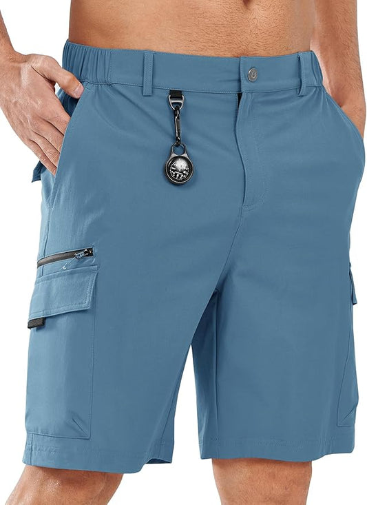 NORTHYARD Men's Cargo Hiking Shorts 9" Lightweight Outdoor Tactical Work Camping Sport Golf Casual