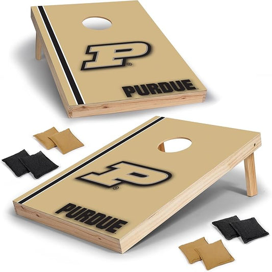 2' x 3' Solid Wood Cornhole Set with Direct Print HD Team Graphics – Great Gift for Any NCAA Fan! Bean Bag Toss Family Outdoor Games