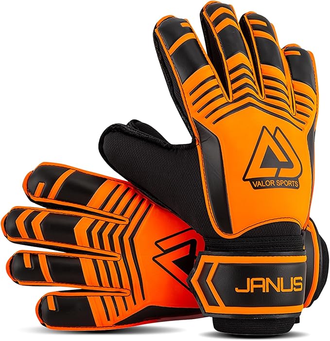 Soccer Goalkeeper Gloves with Finger Protection to Prevent Injuries, Strong Grip for Tough Tackles, Breathable Goal Keeper Gloves for for Kids, Youth and Adult