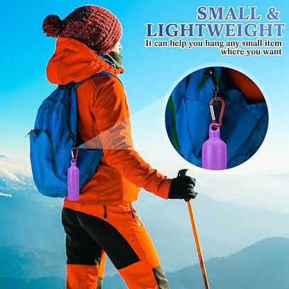 300 Pcs 2" Carabiner Bulk Spring Snap Hooks Bulk Aluminum Alloy Clip Keychain for Hanging Camping Hiking Traveling Fishing Outdoor Activities