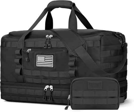 ETRONIK Travel Bag for Men Women, Gym Bag & Tactical Duffle Bags for Travel, Carry on with Toiletry