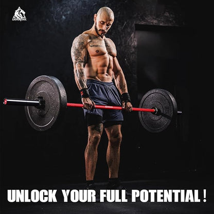 LIONSCOOL 7FT Olympic Barbell for Weightlifting, Power Lifting, 2 Inch Strength Training Bar for Squats, Deadlifts, Presses, Rows, Curls - 700lbs/1000lbs/1500lbs Capacity