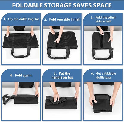Extra Large Travel Duffle Bag, 120L Gear Bag for Men and Women, Storage Bag Ideal for Overnight Camping and Weekend Getaways