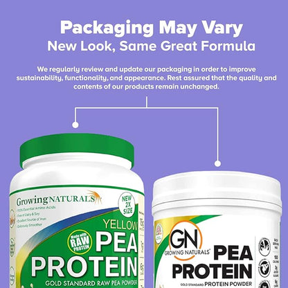 Raw Pea Protein Powder, Vegan Plant Based Protein, BCAA, Low-Carb, Low-Sugar, Original Unflavored, 2 Pound (Pack of 1)