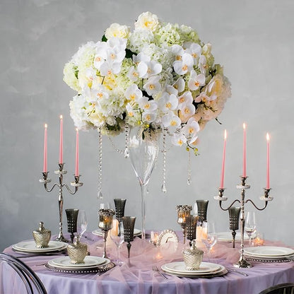 MTLEE Taper Candles 8/10/12 Multi Height Unscented Taper Candles 8 Burn Hours for Dinner Decorative Home Decoration Wedding Party Candlesticks(Pink,36)