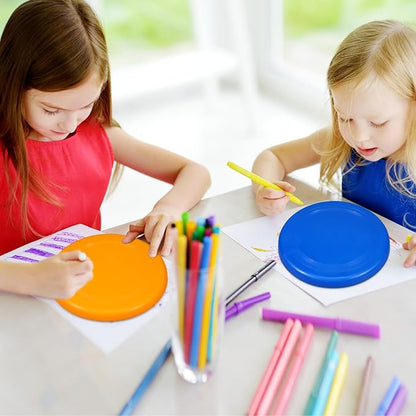 10 Pack Flying Disc Disk Flyer Disc Outdoor Training Interactive Flying Discs Bulk for Adults Dogs for Sports Favors, 5 Colors