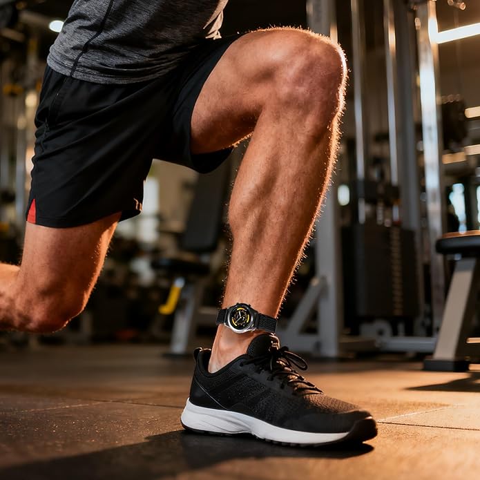 2 Pack Elastic Ankle/Arm Watch Bands Compatible with Garmin Venu 3/Venu 2/Vivoactive 4, Garmin Forerunner 570 47mm/265/255/255 Music, 22mm Sport Nylon Replacement Strap for Amazfit GTR 4/3/2