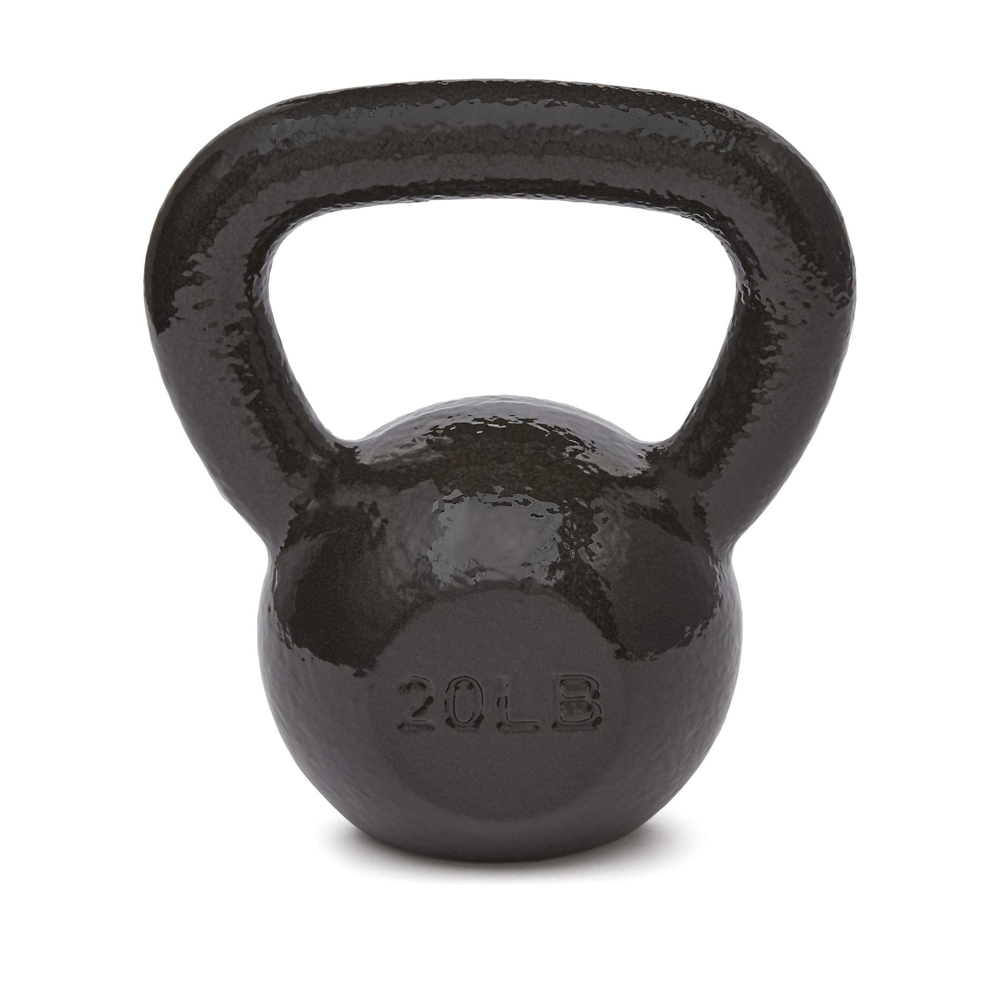 Amazon Basics Cast Iron Kettlebell for Strength Training Exercise, 20 Pounds, Black