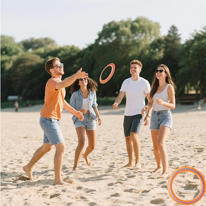 11-inch Flying Ring, 3-Piece Set. A Sports Game for Beach, Backyard, Park, and pet Interaction. Suitable for Soft Flying Discs, The Best Outdoor Throwing Toy.