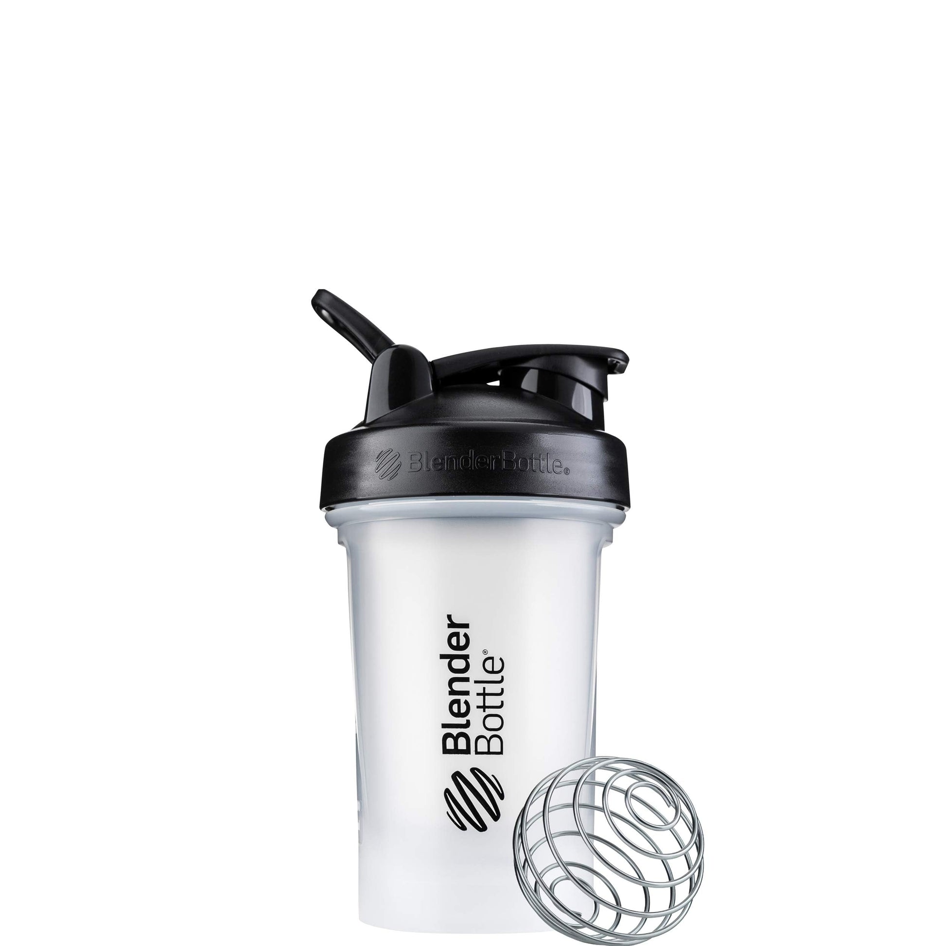BlenderBottle Classic V2 Plastic Shaker Bottle 20 oz Clear/Black