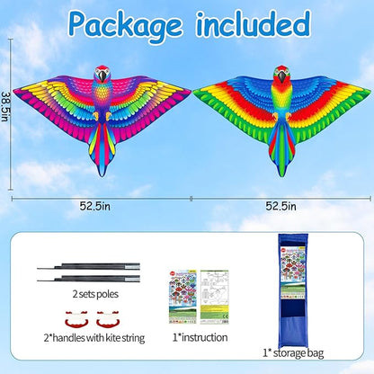 YongnKids Kite for Kids Age 4-8 8-12, Large Kites for Boys Adults Easy to Fly & Assemble, with 328ft String,Perfect for Beach Trip Park Family Activities Outdoor Games