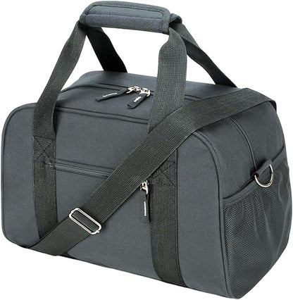 SeaRock 14 inch Small Gym Bag, Mini Duffel Bag for Women & Men, Carry On Lightweight for Travel Sport - Dark Grey