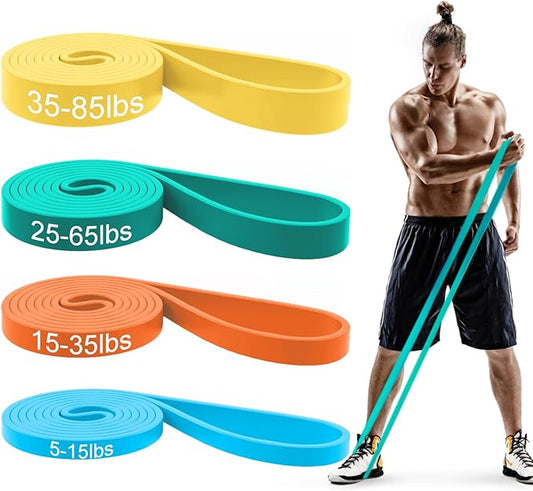 Pull Up Bands, Resistance Bands, Pull Up Assistance Bands Set for Men & Women, Exercise Workout Bands for Working Out, Body Stretching, Physical Therapy, Muscle Training