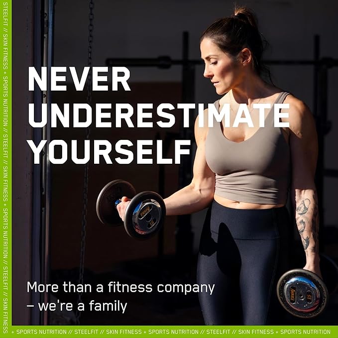 SteelFit Creapure Creatine Monohydrate Powder, Unflavored - German Micronized Creatine Powder for Men & Women - Gym Workout Nutritional Supplements for Muscle Gain, Brain Health & Strength Building