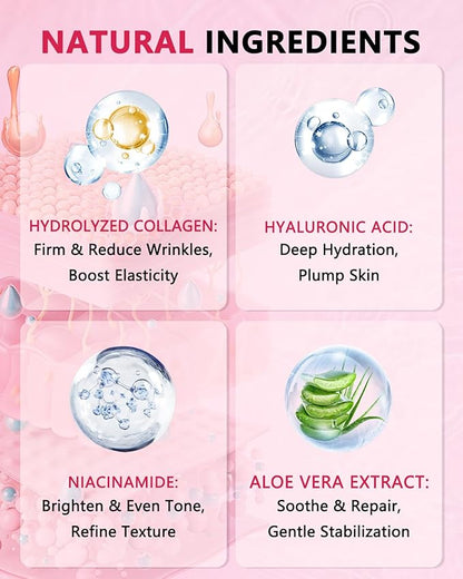 3 IN 1 Forehead, Smile Line & Under Eye Wrinkle Patches, Overnight Facial Wrinkle Treatment with Hyaluronic Acid, Collagen to Lift Lines for Women, 60 Patches