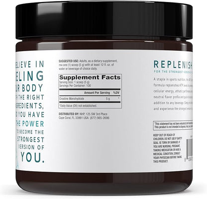 Dr. Mercola Pure Power Creatine Monohydrate - Supports Strength & Performance - Unflavored - NSF Certified - Quick-Dissolving Powder - 17.60 oz - 100 Servings