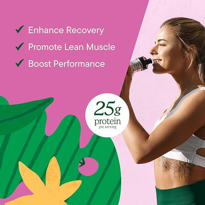 Nutranelle - Plant Based Protein Powder - 25 g Vegan Protein Powder with 30 Servings - Blended Rice & Pea with Superfoods & Amino Acids - Zero Sugar - Vanilla
