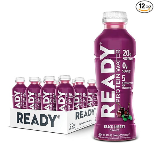 Ready® Protein Water ??20g Whey Protein Isolate, Zero Sugar, Low-Calorie Sports Drink for Hydration