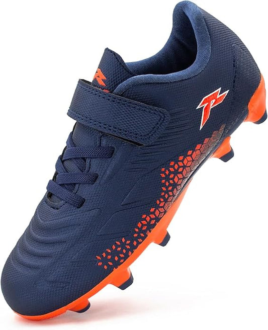 RUNIC Kids Soccer Cleats for Boys and Girls - Small and Big Kid Athletic Outdoor Football Shoes
