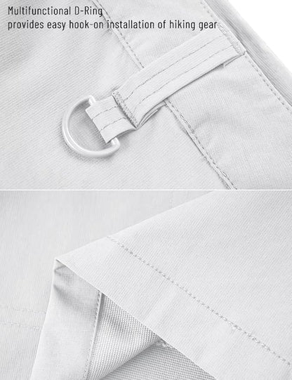 MAGCOMSEN Men's Hiking Cargo Shorts Quick Dry Lightweight 9" Golf Shorts Summer Casual Work Outdoor with 5 Zipper Pockets
