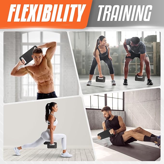 Yes4All Ruck Weight Plate, Cast Iron Rucking Plates with Wide Grip for Swings, Squat, Strength, Weighted Vest Training - Multiple Rucking Weights: 10LB to 45LB