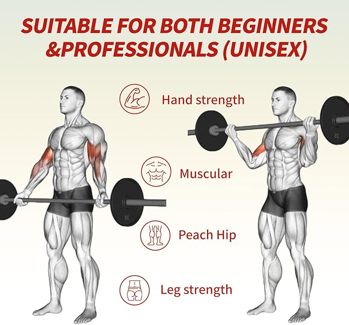 Egles Kids Barbell 5.5LB Mini Barbell Bar 4ft for Kid Women & Beginners Weighted Bar - Compatible with 2-Inch Weight Plates, for Strength Training Gym Weight Lifting, Multi-Color Training Bar