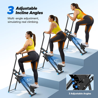 MERACH Stair Stepper with Adjustable Resistance, Foldable Stair Climber