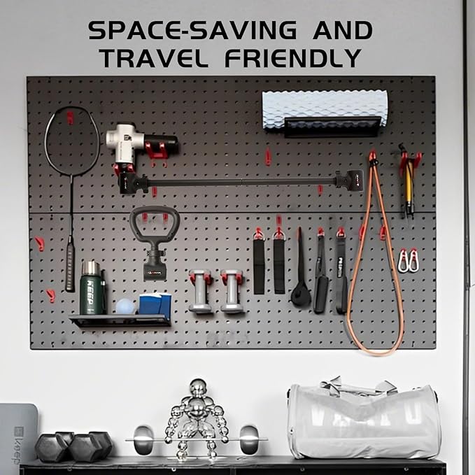 3 in 1 Dumbbell Converter Bar Set - Convert Dumbbells to Barbell & Kettlebell for Home Gym, Multi-Functional Strength Training Bar with Secure Clamps, Space-Saving Weight Lifting System (Black)