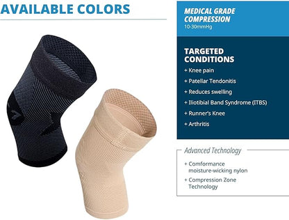 OS1st KS7 Performance Knee Brace with Compression Zone Technology?“Stabilizing Knee Sleeve for Pain Relief, Patella Support, Running, Arthritis, Men & Women