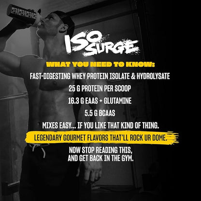 Mutant ISO Surge Whey Protein Powder Acts Fast to Help Recover, Build Muscle, Bulk and Strength, Uses Only Ingredients, 1.6 lb - Triple Chocolate