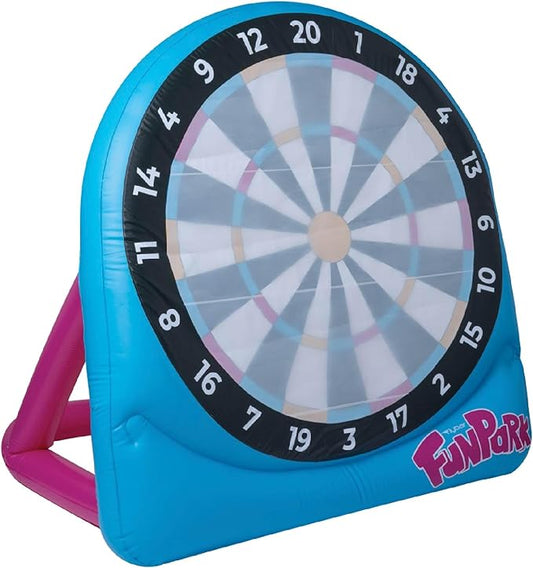 Flybar FunPark Giant Inflatable Dartboard Game for Kids – Outdoor Target Toy with Velcro Darts &
