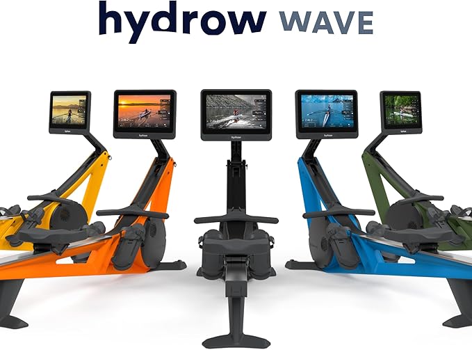 Hydrow Wave Rowing Machine with 16" HD Touchscreen & Speakers - Foldable | Live Home Workouts, Subscription Required