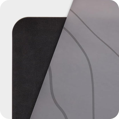 4mm Cushioned Exercise Mat for Yoga & Pilates - Anti Slip, Polyurethane with Suede Top & Carrying Strap