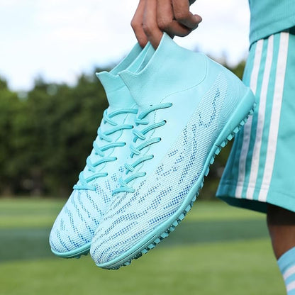 Soccer Cleats for Mens Womens Football Shoes Turf Soccer Shoes Indoor/Outdoor High-top Football Cleats AG/FG