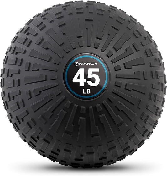 Marcy Slam Ball, 10–50 lbs Dead Weight, Non-Bounce, Sand-Filled Medicine Ball with Durable PVC