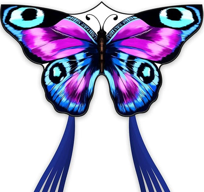 Colorful Butterfly Kite,Easy to Fly Large Outdoor Kite for Kids & Adults, Beach & Park Toys with Durable Nylon, Family Fun Activities