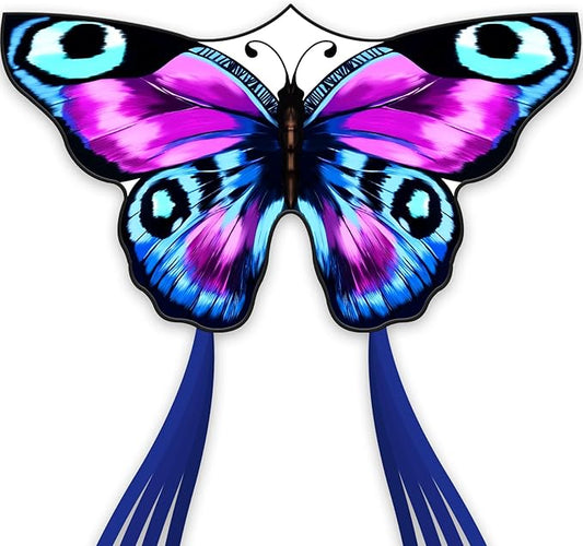 Colorful Butterfly Kite,Easy to Fly Large Outdoor Kite for Kids & Adults, Beach & Park Toys with