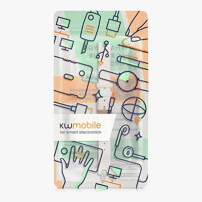 kwmobile Real Leather Watch Strap Compatible with Garmin Lily Sport - Fitness Tracker Replacement Sports Wristband with Clasp