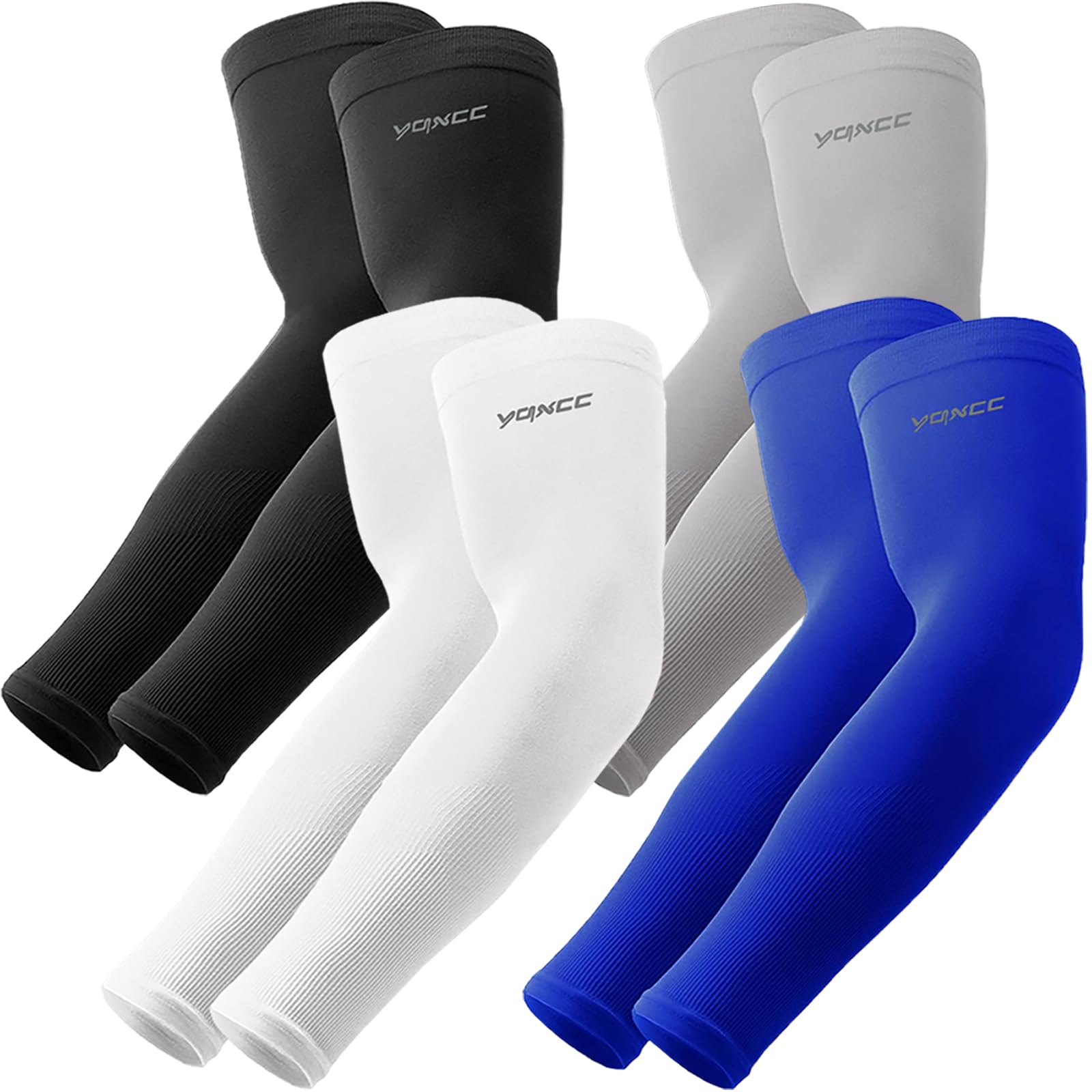 YQXCC Arm Sleeves Cooling UV Sun Protection Sport Compression for Men Women